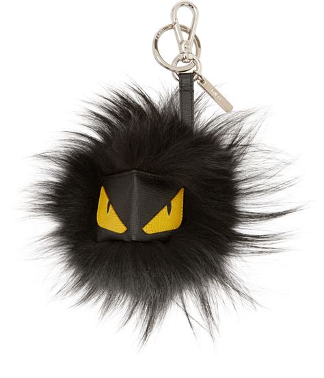 authentic fendi monster keychain|fendi key rings for men.